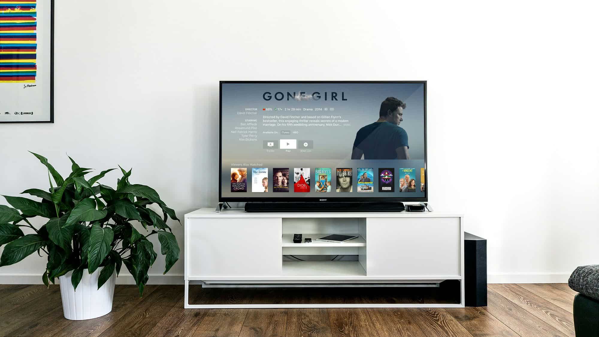 IPTV Arena Smart TV Experience User browsing IPTV Arena content on a smart TV interface